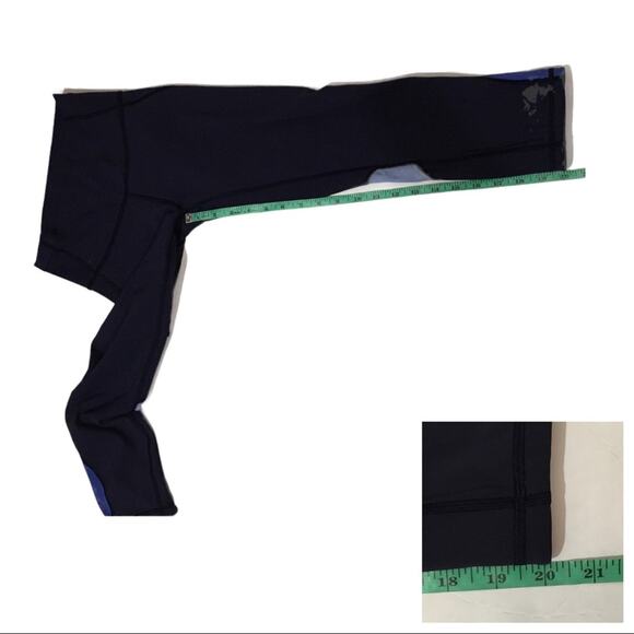 Lululemon Mix & Mesh Crop *21" - Midnight Navy - 4 - Picture 5 of 11